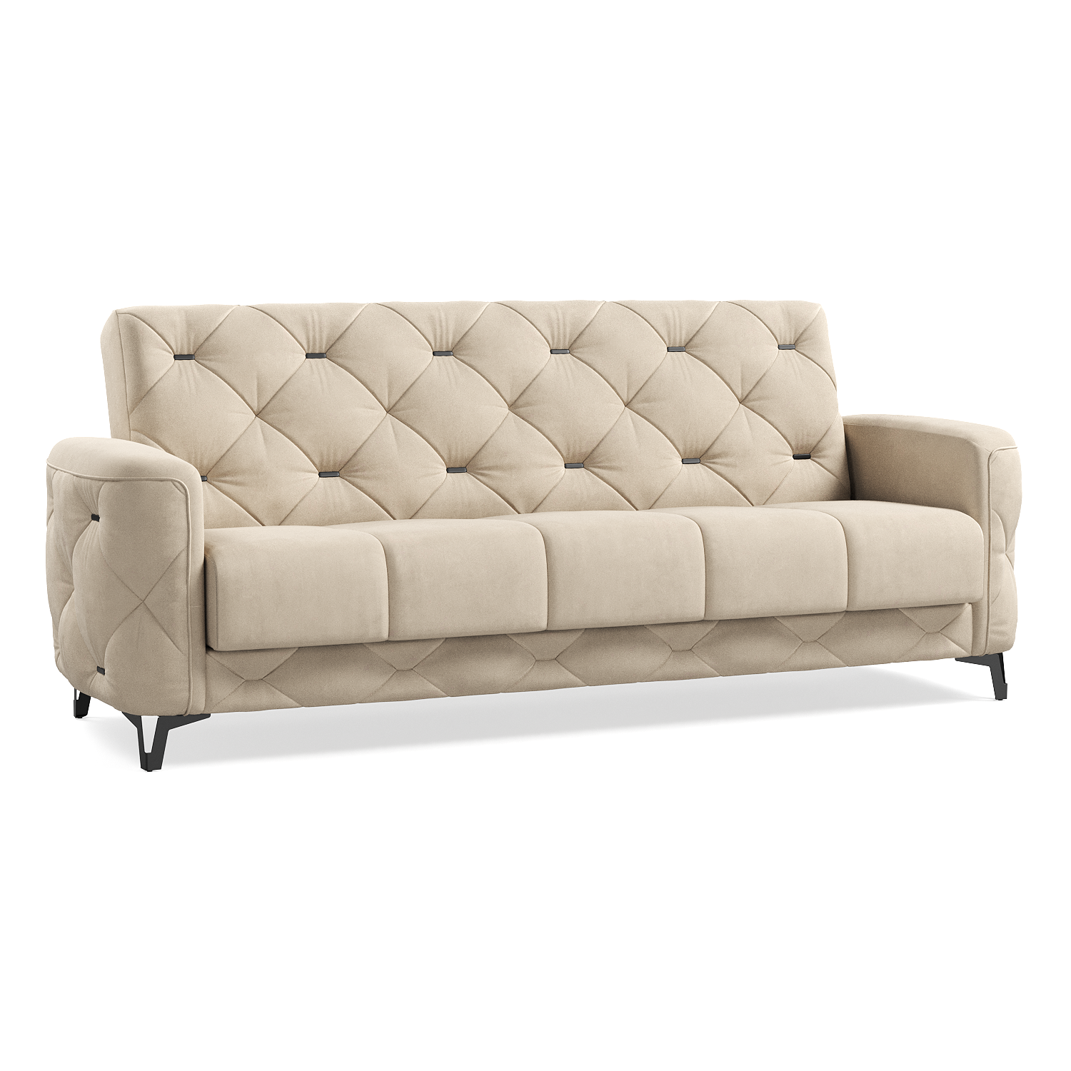 Диван книжка Дубай Велюр / ножки - черные